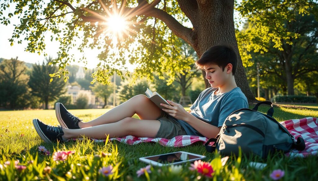 Tecnologia e Leitura ao Ar Livre